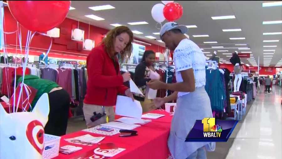 To meet the extra demand anticipated for holiday shopping, 90 percent of companies say they plan to hire additional seasonal workers -- and that includes stores across Maryland. According to the National Retail Federation, retailers are expecting a rise in sales from last year. Americans are expected to spend $656 billion on the holidays this year, which is up more than 3 percent from last year. Major stores, like Target in Canton, are on a hiring spree, and the jobs come with perks.