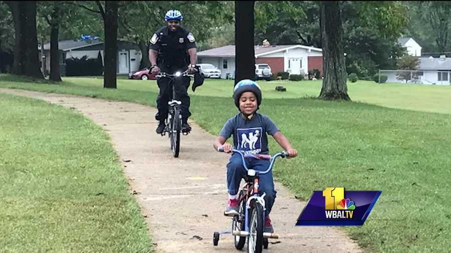Baltimore County police officers have found a unique way to connect with the community and school children, and it all starts with a simple bicycle ride.