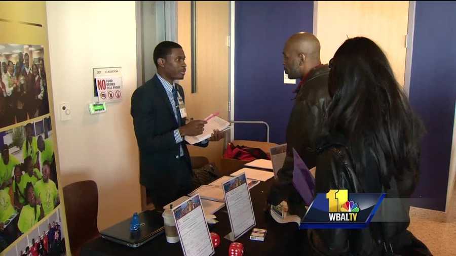 The promise of jobs brought many people to Morgan State University Saturday afternoon, where the first-ever Baltimore 1000 hiring event took place. The goal is to create 1,000 jobs and grow minority businesses. Fifty-three companies committed time and jobs at the event. Pope saw potential.