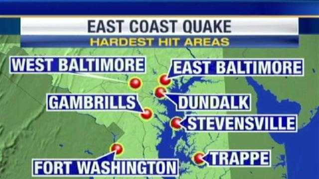 In photos: Rare earthquake hits Maryland