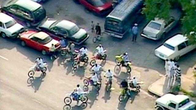 Police say large groups of dirt bike riders cause problems for other motorists and pedestrians.