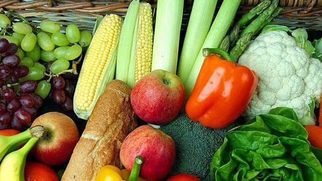 fruits, vegetables, produce, veggies