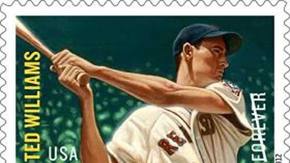 Former Red Sox slugger Ted Williams, who was inducted into the