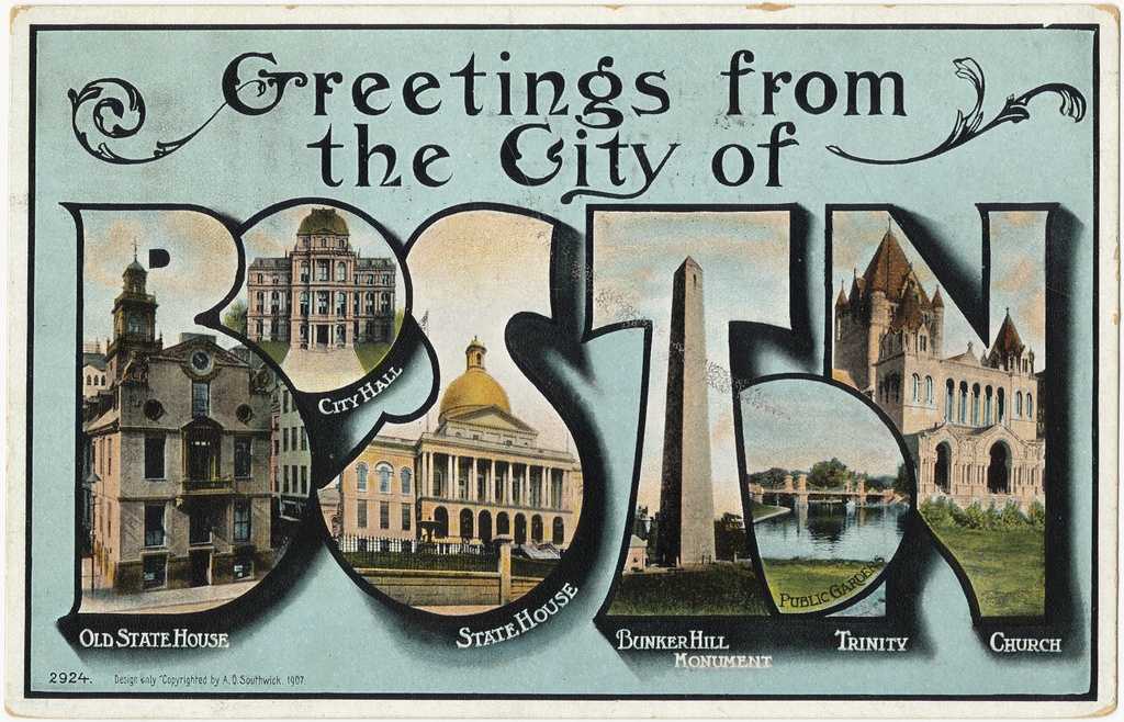 Vintage Postcards Look Back At Boston