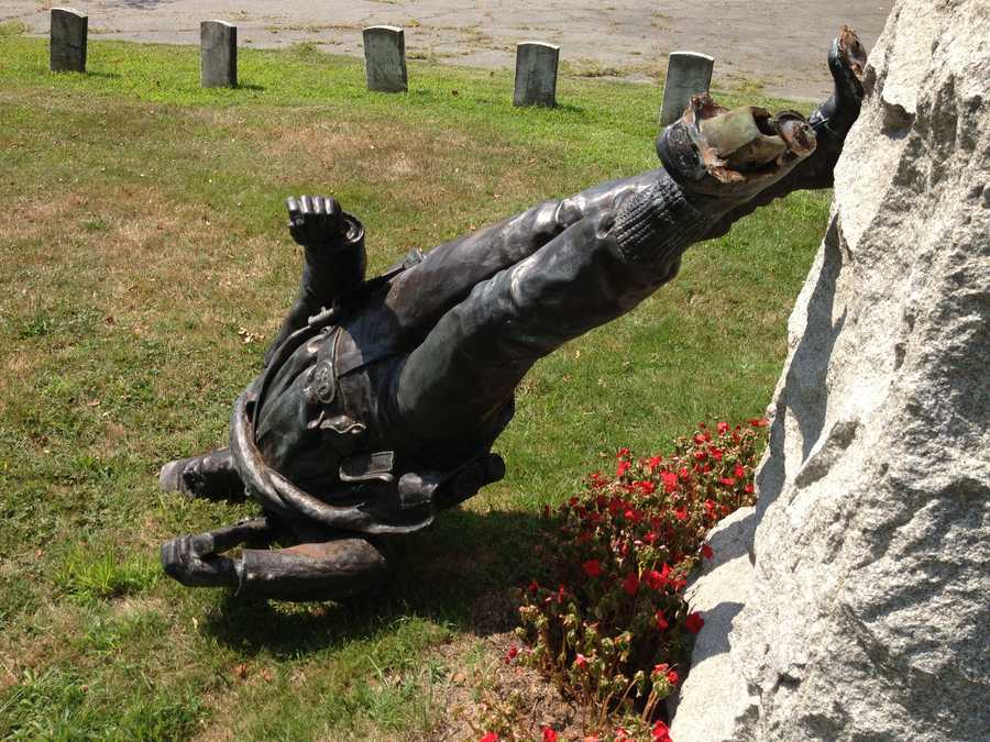 Exclusive Historic statue toppled by vandals