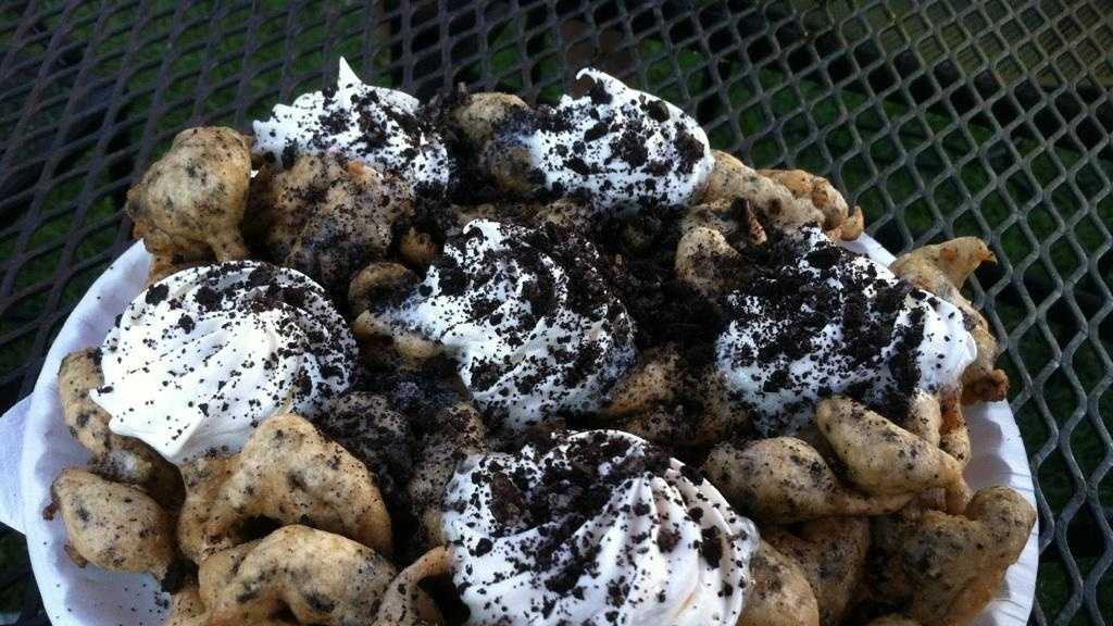 Photos Deepfried Girl Scout cookies and unique food at Big E