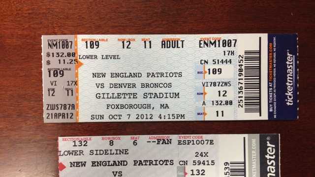 Patriots warn fans of counterfeit Jets game tickets