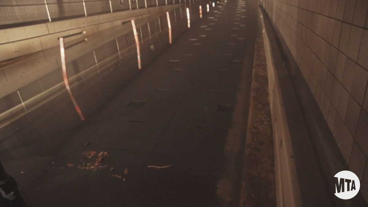 In Photos Inside tour of flooded NYC Subway, Tunnels