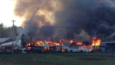 Dairy Farm Destroyed By Fire