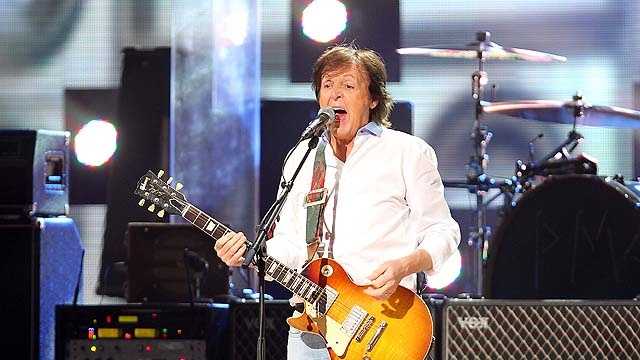 Paul McCartney performed for 40 minutes