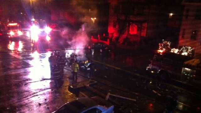 Teen killed, 2nd injured in fiery crash