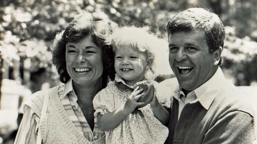 Natalie Jacobson, daughter Lindsay and Chet Curtis.