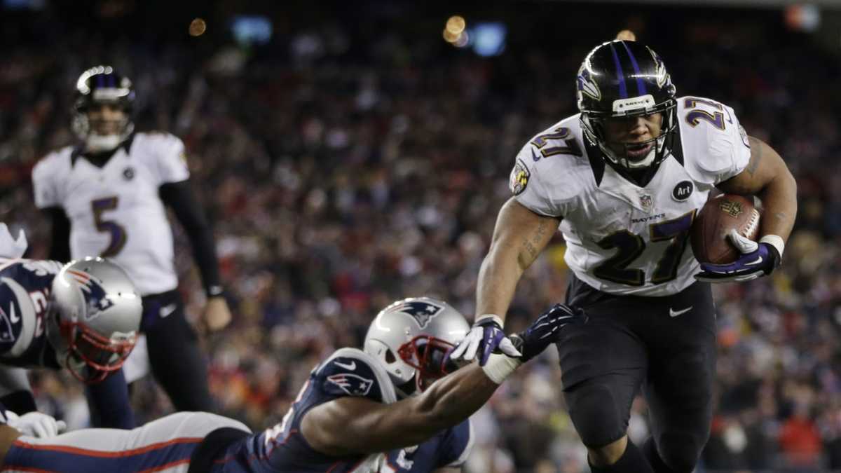 Ray Rice coughs up huge fumble but ends up champion