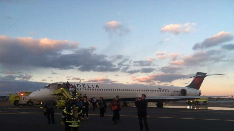'Hot brakes' prompt plane's runway evacuation at Logan