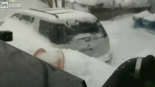 A private contractor paid to plow Massachusetts streets has been fired after he recorded himself on video joking about burying cars during the blizzard earlier this month.
