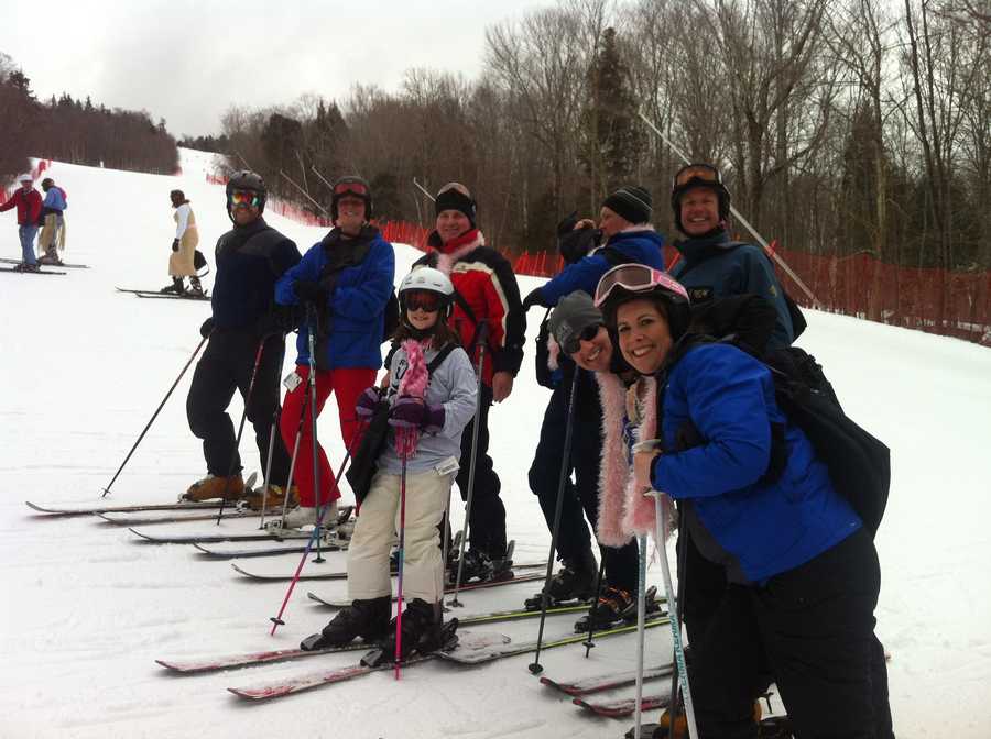 Images: Dozens hit slopes with Mike Lynch to raise money for breast cancer