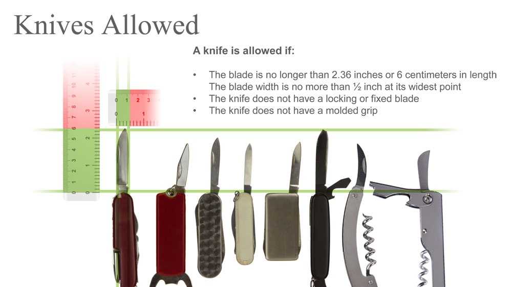 Knives now allowed through airport security