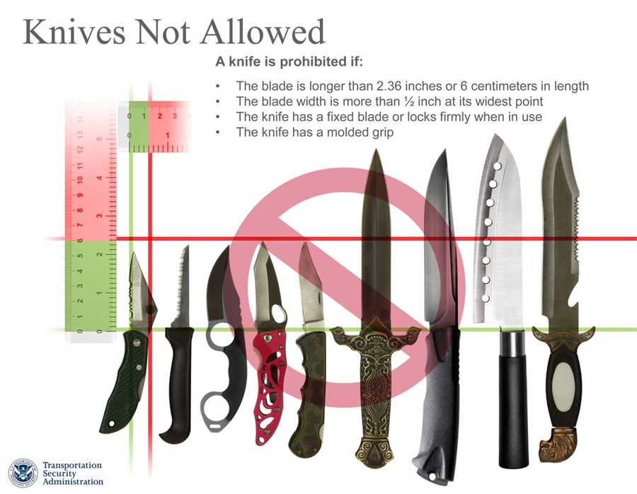 Knives now allowed through airport security