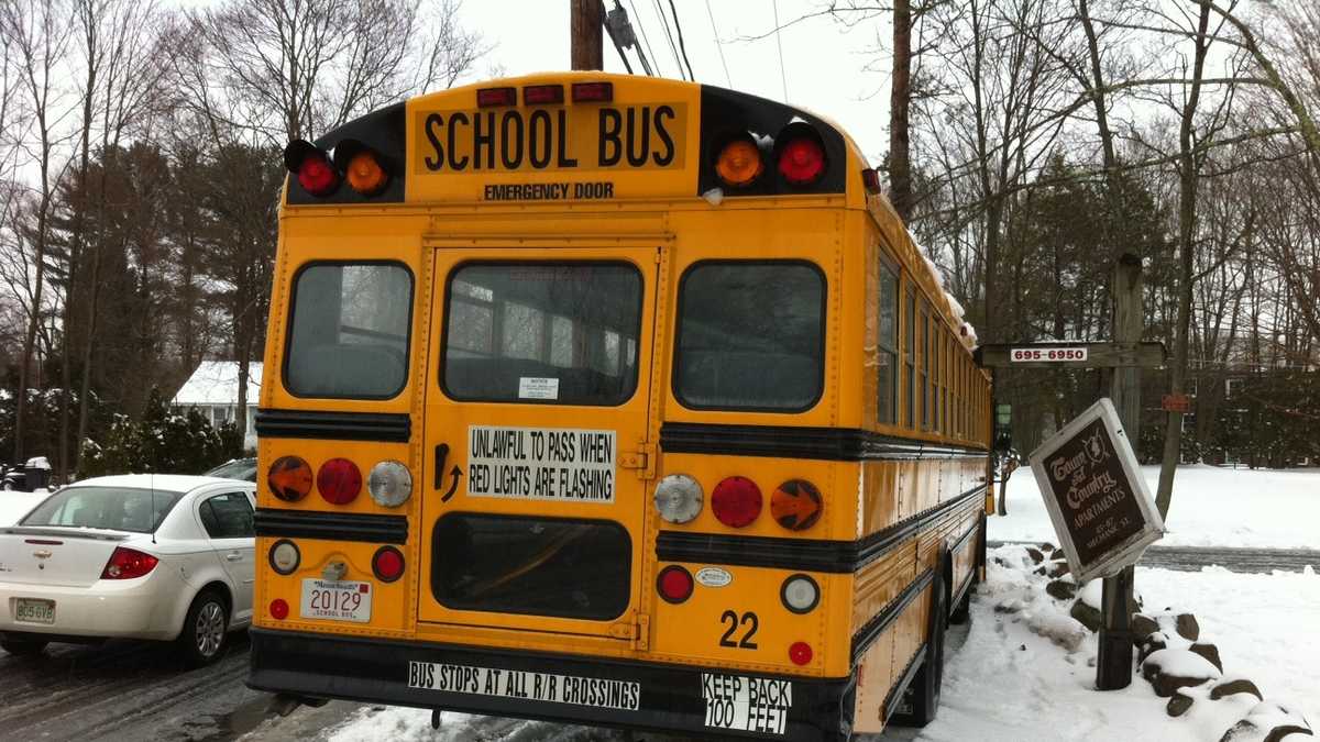 School bus collides with van near middle school