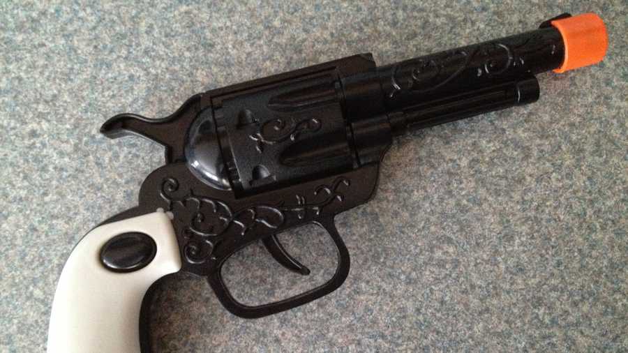 The toy gun that Christina Krueger Stone's 5-year-old son brought to school.