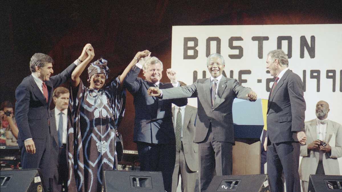 nelson mandela visit to boston