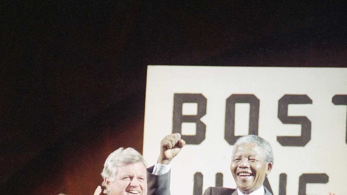 nelson mandela visit to boston