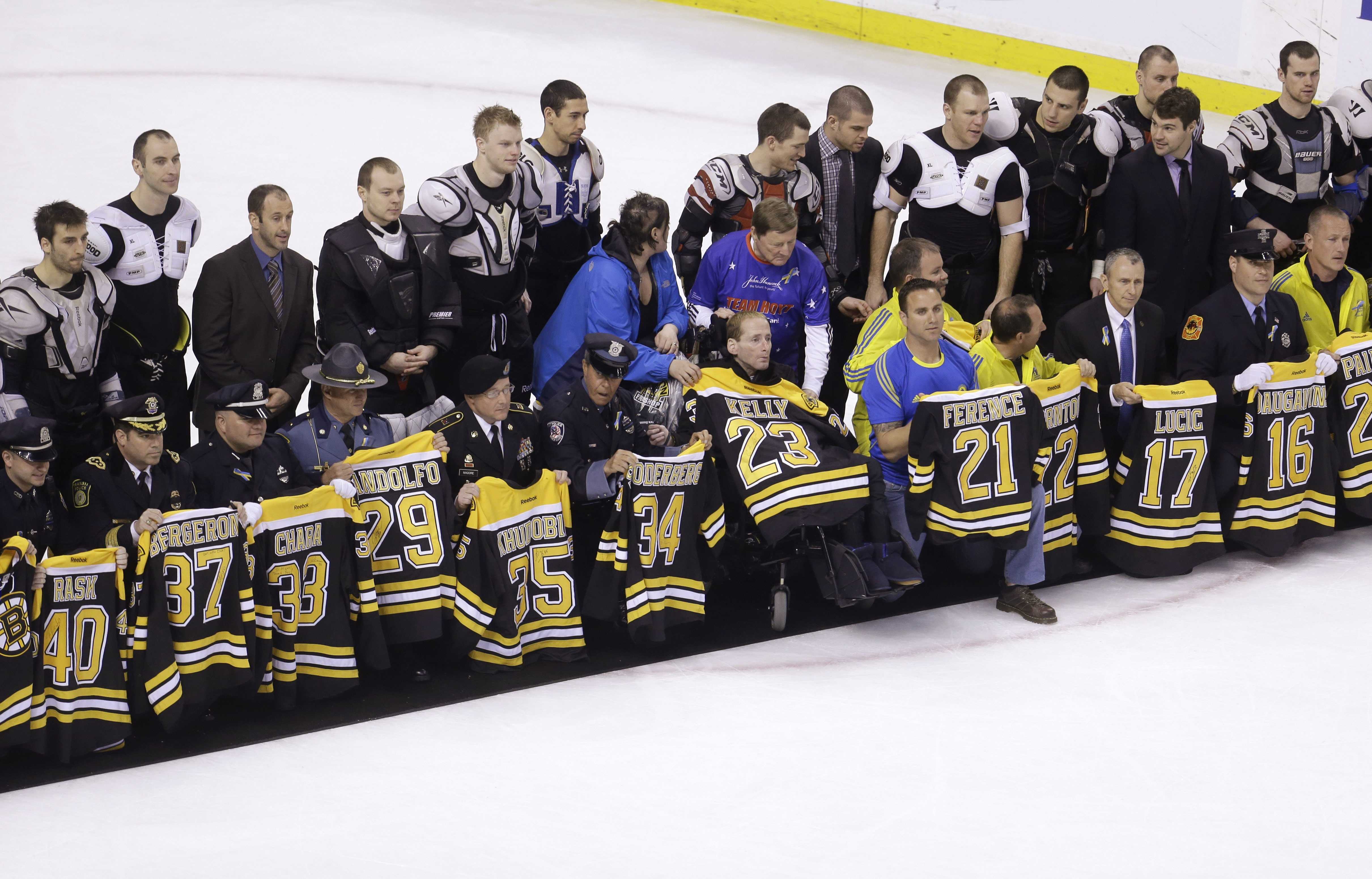 Bruins give 'shirts off their backs' to 