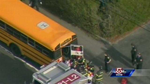 34 taken to hospitals after school bus crash