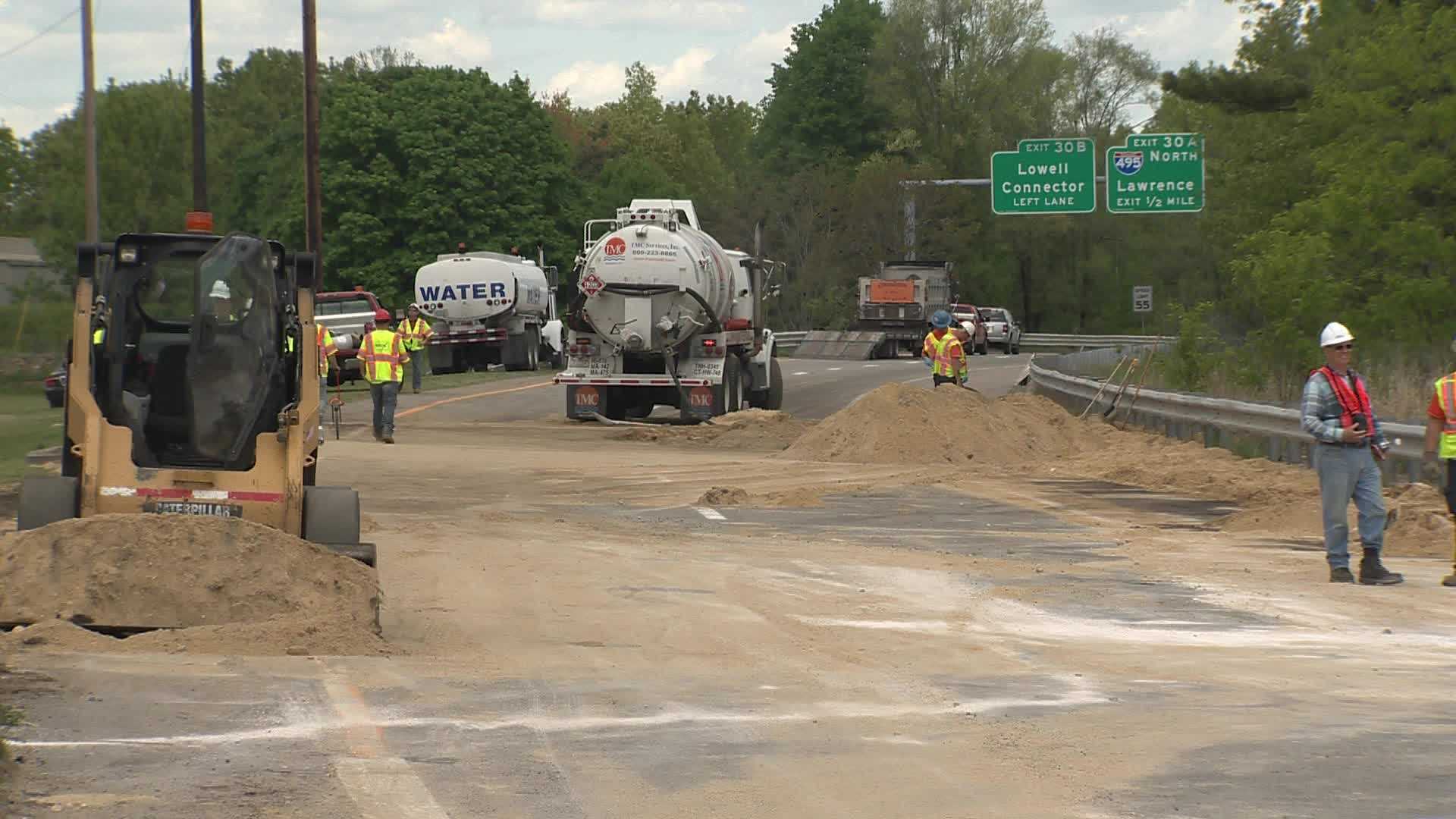 Hazmat Crews Spend Hours At Tanker Crash Site