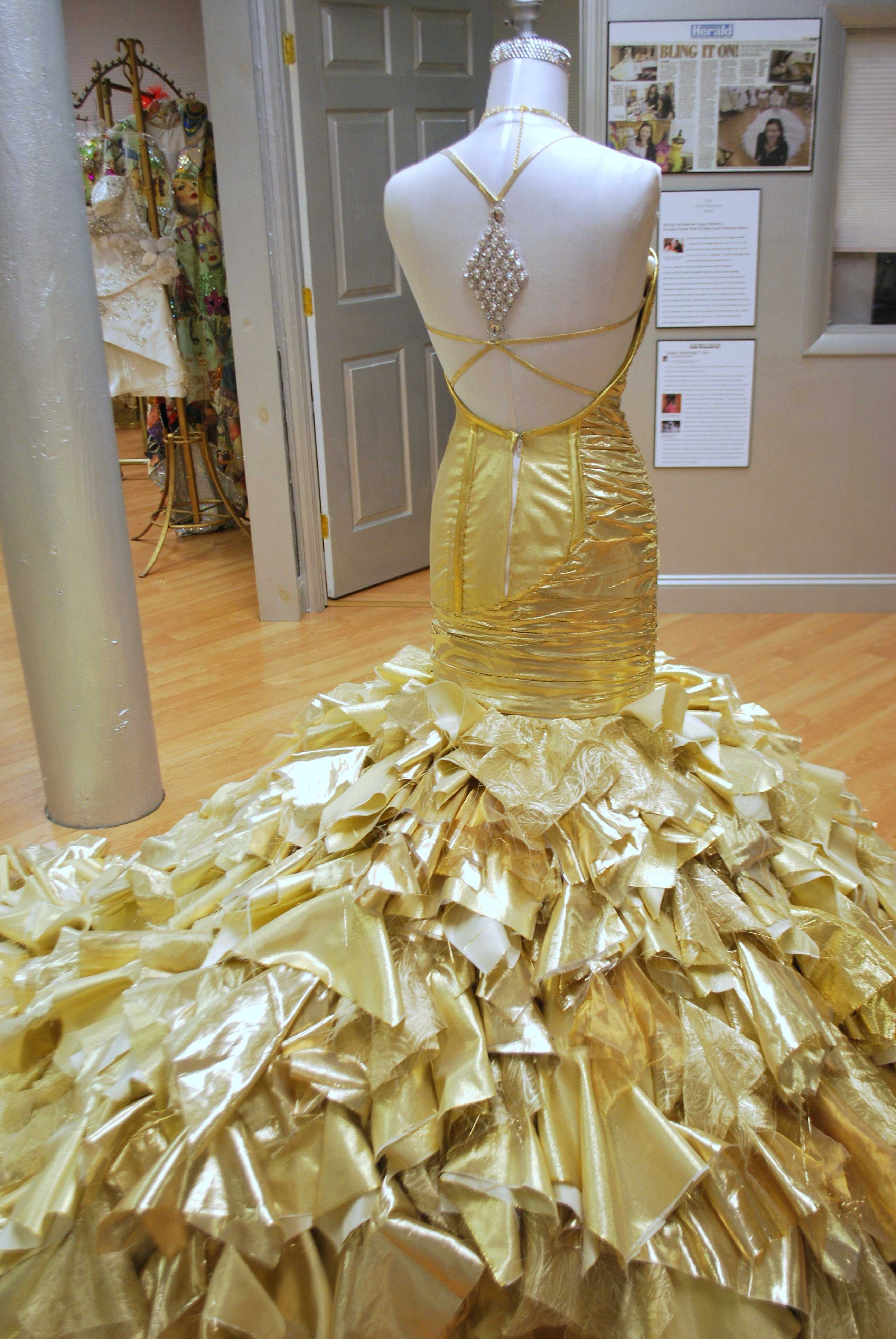 24k gold hotsell gypsy wedding dress