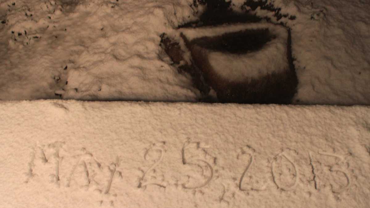 Photos Memorial Day Snow