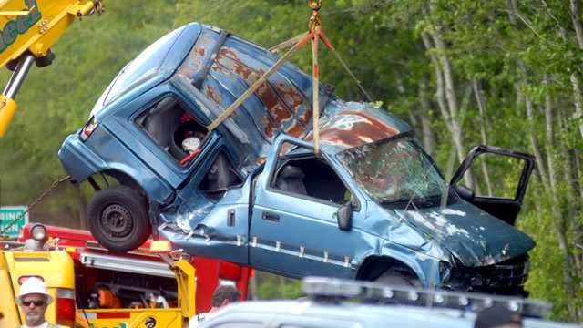 One person was killed when a minivan rolled over in Mattapoisett on Sunday, June 9, 2013.