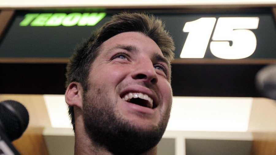 The Broncos traded Tim Tebow to the New York Jets after the 2011 season.  He was released on April 29, 2013.