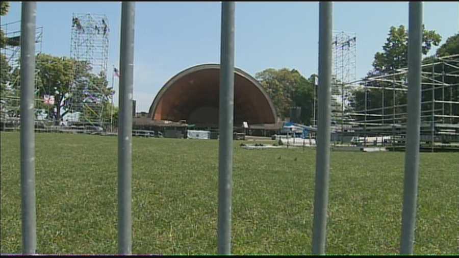 Massachusetts State Police unveiled new security restrictions that people attending the 4th of July celebration along the Esplanade will face.