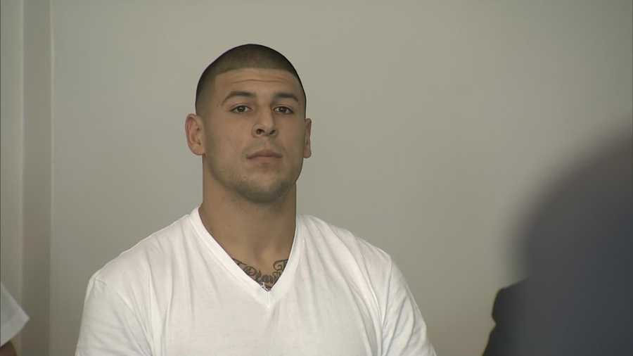 Former Patriots tight end Aaron Hernandez was arrested and charged with first-degree murder on June 26, 2013, in connection with the death of Odin Lloyd.