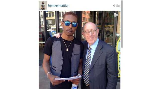 Branden "Bentley" Mattier pictured with One Fund administrator Ken Feinberg.