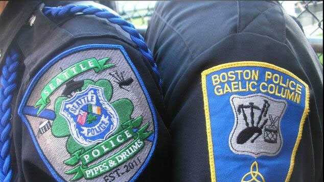The Boston Police Gaelic Column Pipes & Drums group will perform with members of the Seattle Police Pipes & Drums group in Seattle.