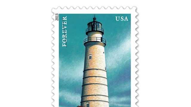 The Boston Harbor Lighthouse Forever Stamp is one of five that feature New England lighthouses.