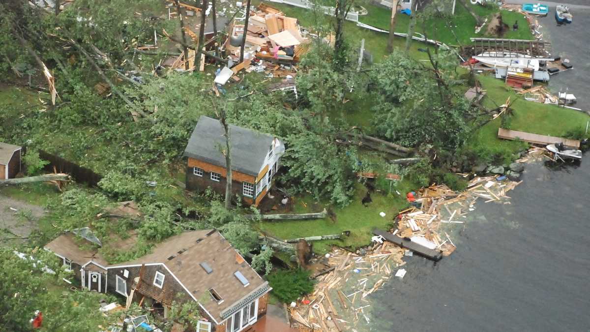 5 years later Aerials taken after 2008 tornado hit NH
