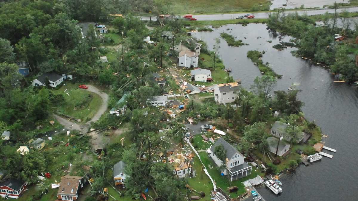 5 years later Aerials taken after 2008 tornado hit NH