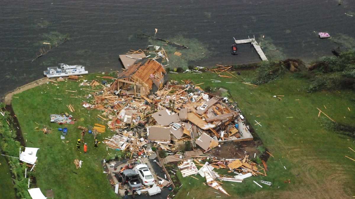 5 years later Aerials taken after 2008 tornado hit NH
