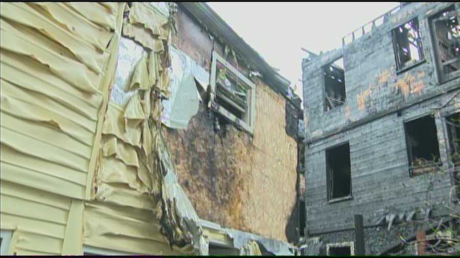 Fire crews battled a large fire in a Somerville neighborhood on Thursday.