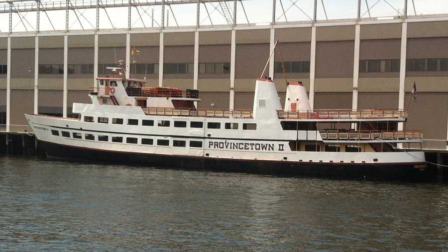 The Provincetown II docked off Seaport Boulevard in Boston