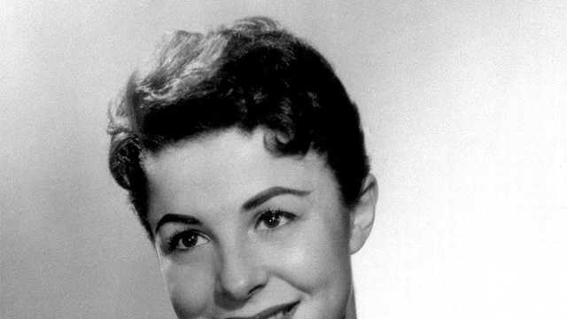 This 1956 file photo shows Eydie Gorme. Gorme, a popular nightclub and television singer as a solo act and as a team with husband Steve Lawrence.