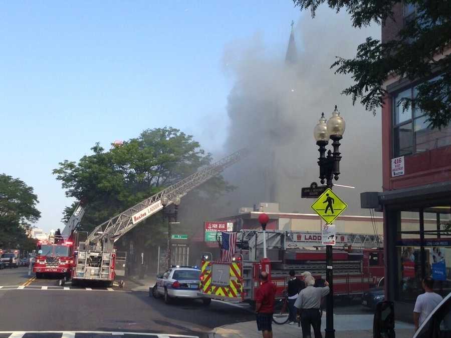 Photos: South Boston church fire