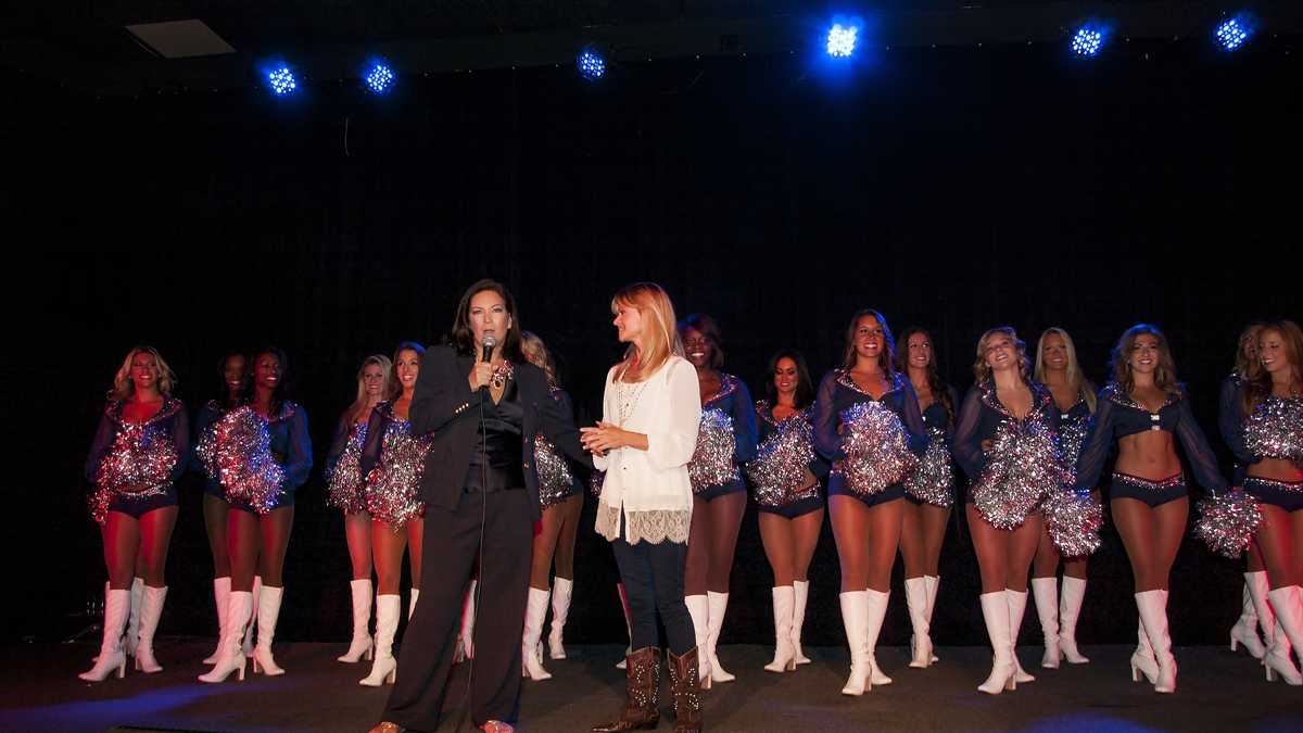 PHOTOS: Waltham shop owner-designed Patriot cheerleader uniforms