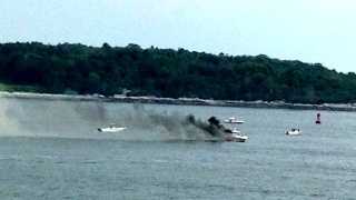 Photos: Boat catches fire in Portland Harbor