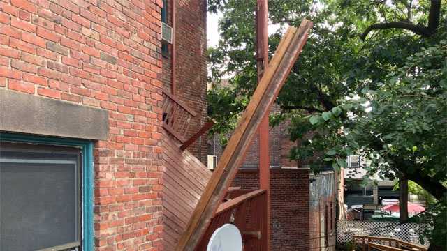 Photos: 12 injured in porch collapse