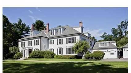 40 The Ledges Road is on the market in Newton for $6.5 million. 