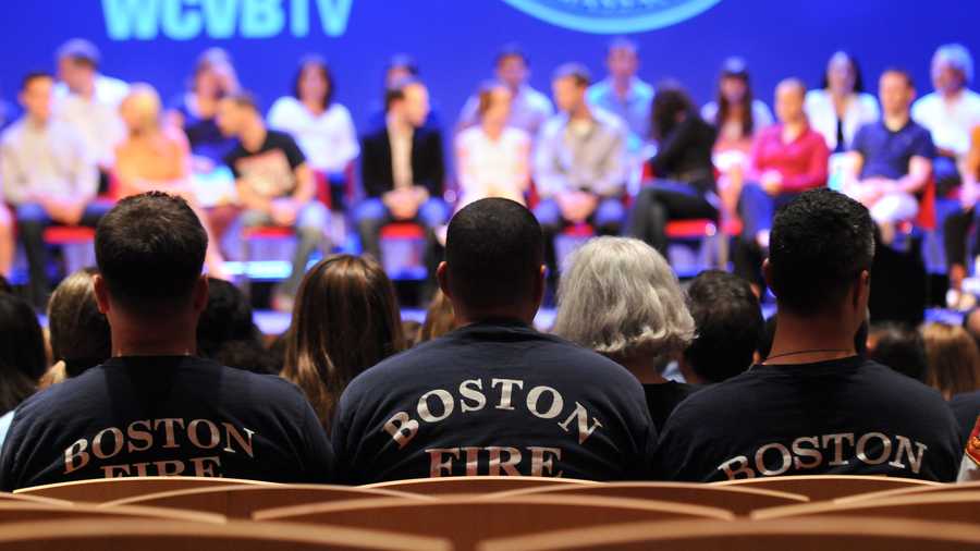 Marking six months since the Boston Marathon bombing, WCVB-TV brought survivors, first responders and civilian heroes together at Northeastern University.  "Boston Strong Reunited" airs on Oct. 14 at 7 p.m. on WCVB-TV, Channel 5.